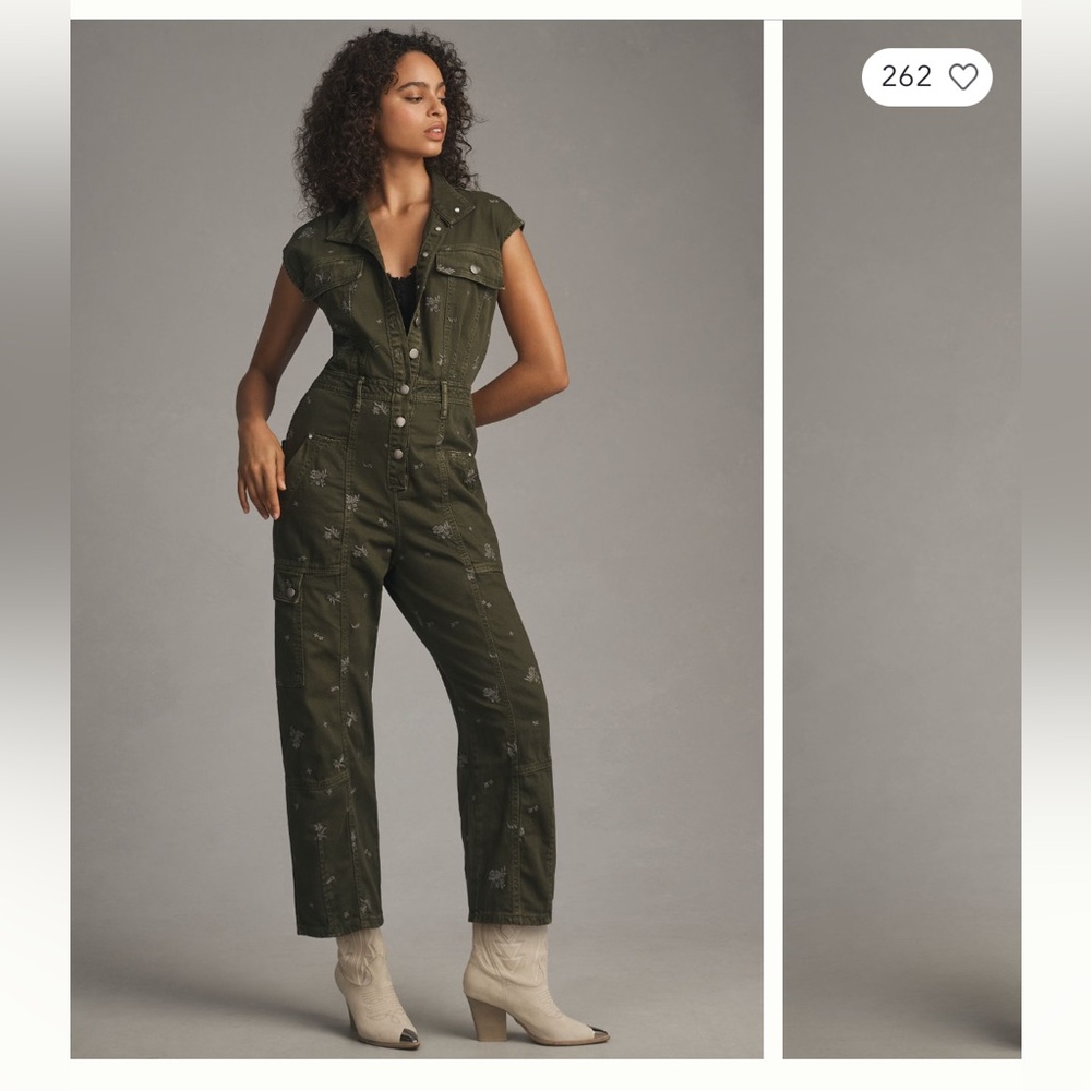 Carson utility Barrel Jumpsuit size S